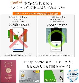 Amazon.co.jp: [Hueapion] パスポートケース スキミング防止