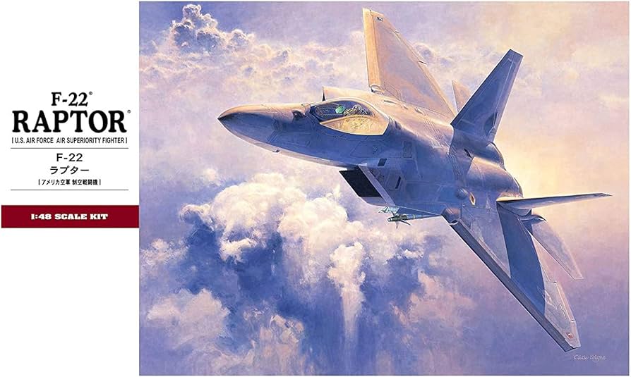 Amazon.com: Hasegawa 1/48 F-22 Raptor USAF : Arts, Crafts & Sewing