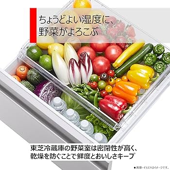 Amazon | TOSHIBA(東芝) 冷蔵庫 幅60.0㎝ 356L GR-V36SV(UC) 3ドア