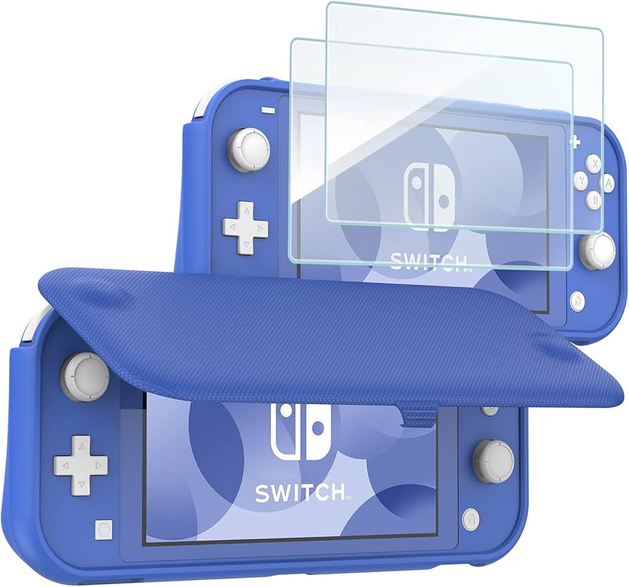ProCase Flip Cover for Nintendo Switch Lite with 2 Pack Tempered