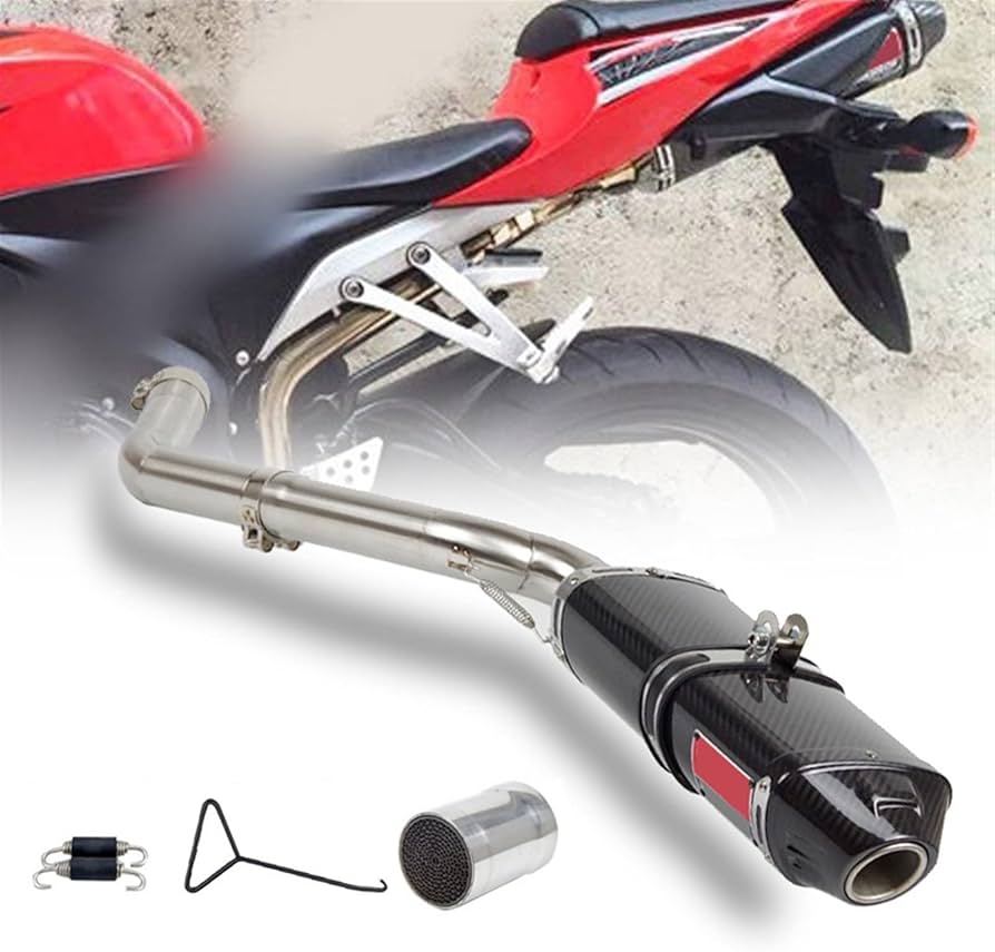 Amazon.co.jp: スリップオン排気リンクパイプマフラーエスケープモト