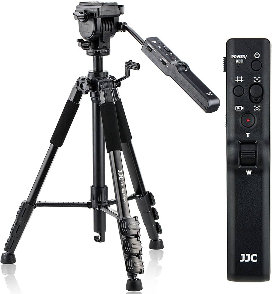 Amazon | JJC 多機能 ビデオカメラ 三脚 リモコン 三脚 ソニー VCT