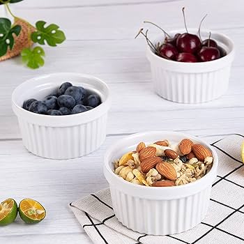 Amazon.com: 8 Oz Ramekins Set of 8, Ceramic Ramiken Oven Safe