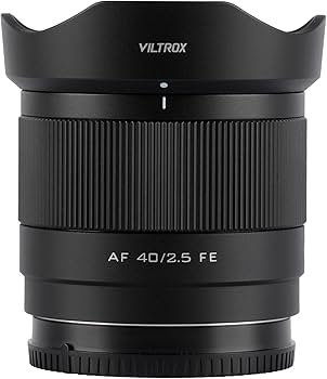 Amazon.com : VILTROX 40mm F2.5 FE Mount Lens, AF 40mm f/2.5 E Full