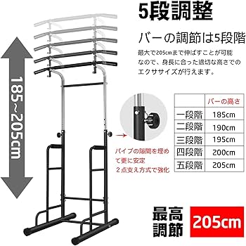 Amazon | BangTong&Li ぶら下がり健康器 スリム ぶらさがり マルチジム
