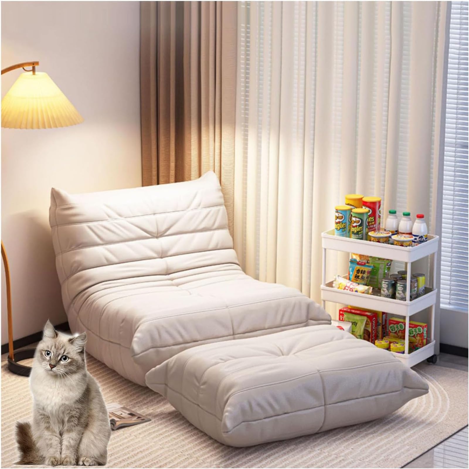 Amazon｜キャタピラーソファ、シングルチェアローソファ、フロアソファ