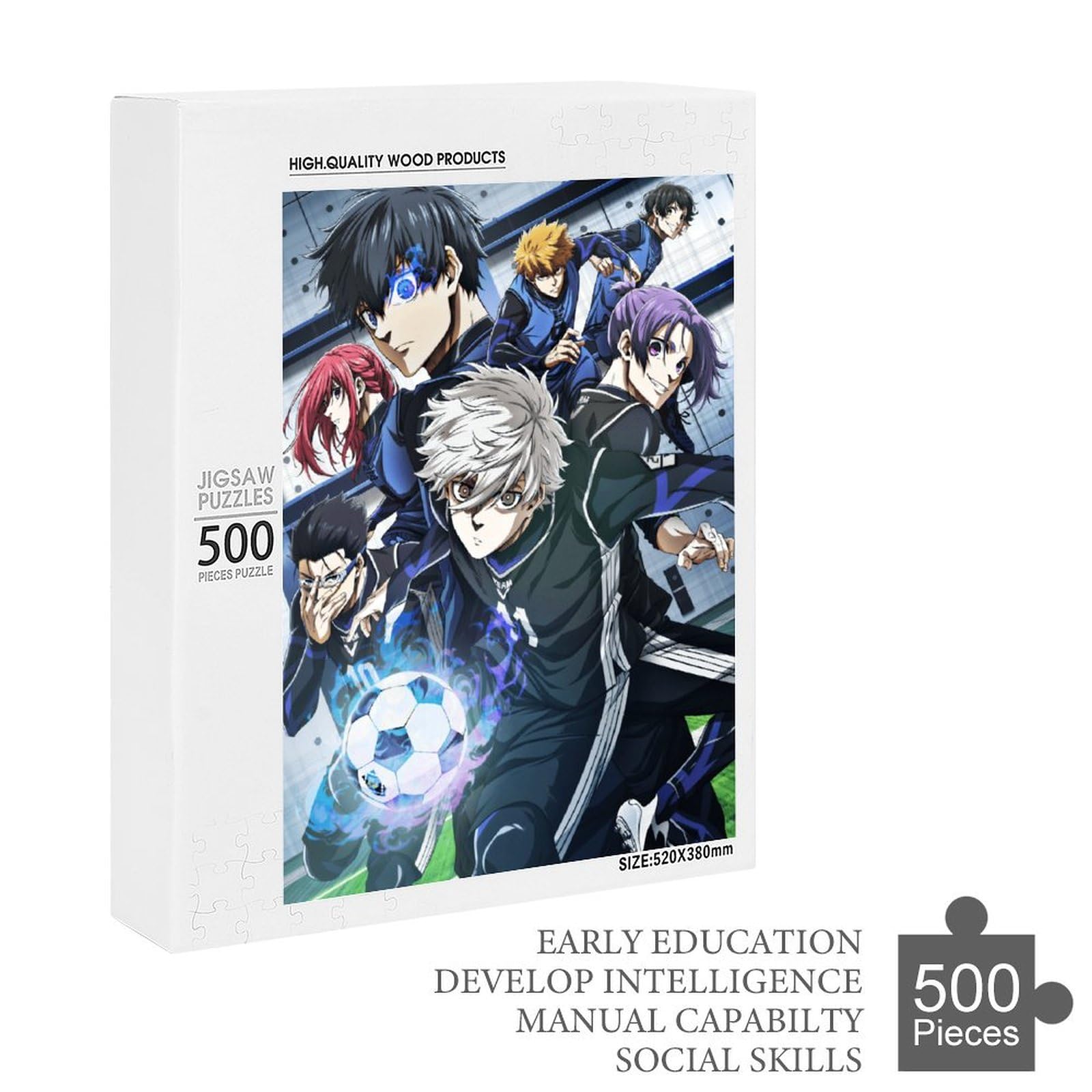 Amazon.co.jp: ブルーロック ジグソーパズル 500ピース 益智減圧玩具