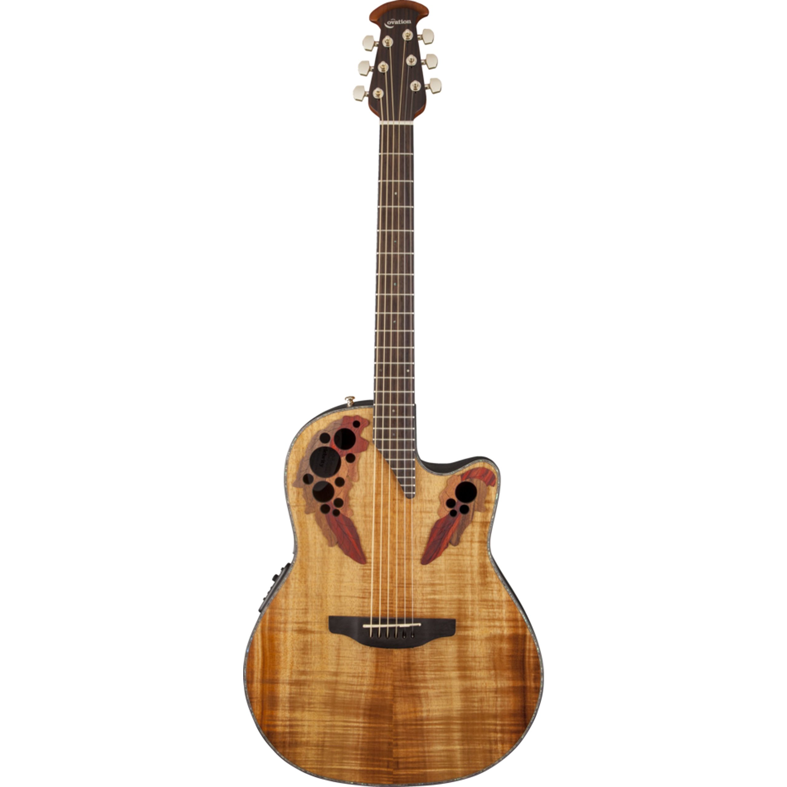 Amazon.com: Ovation CE44P-FKOA Acoustic-Electric Guitar, Figured