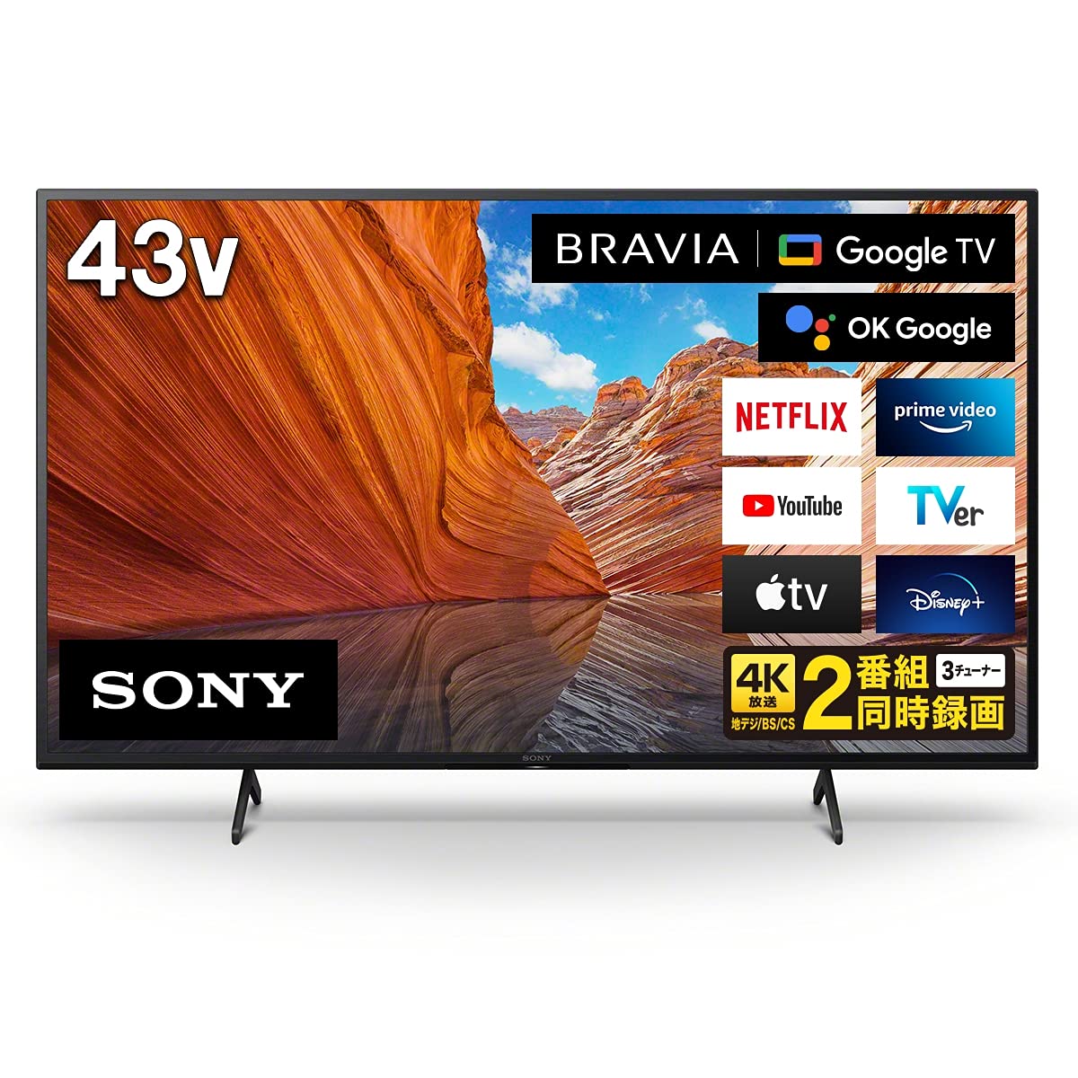 Amazon.co.jp: ソニー 43V型 4K 液晶 テレビ ブラビア KJ-43X80J