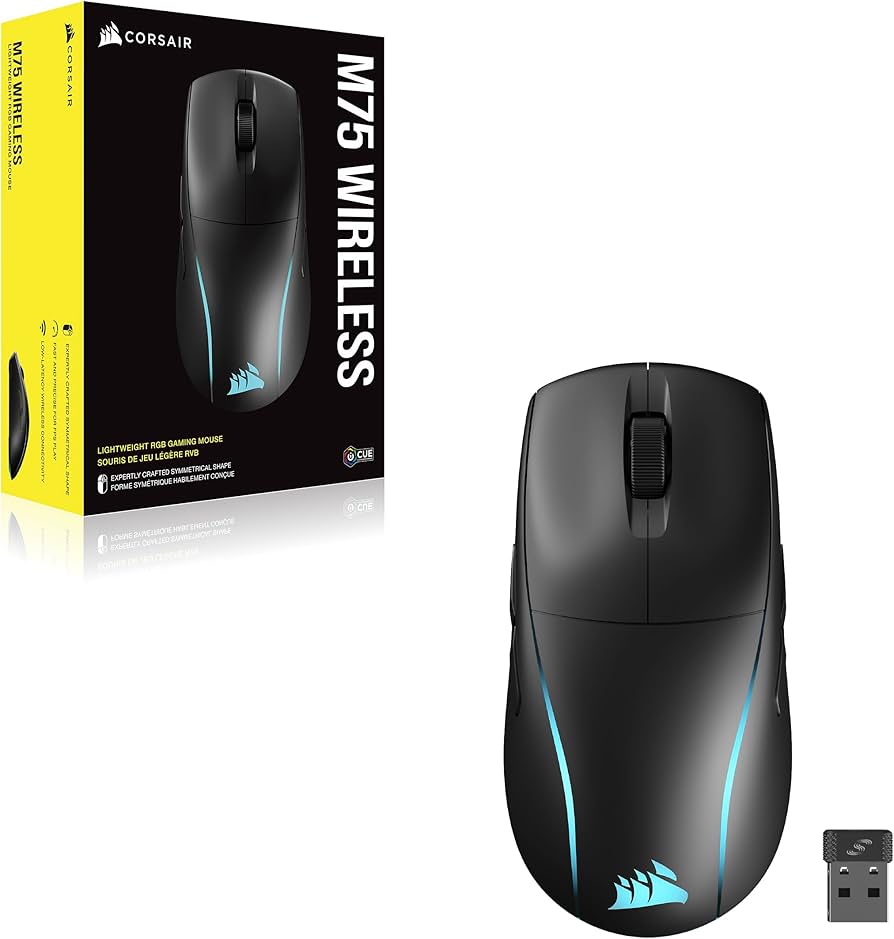 Amazon.co.jp: CORSAIR M75 WIRELESS 軽量 RGB ゲーミングマウス iCUE