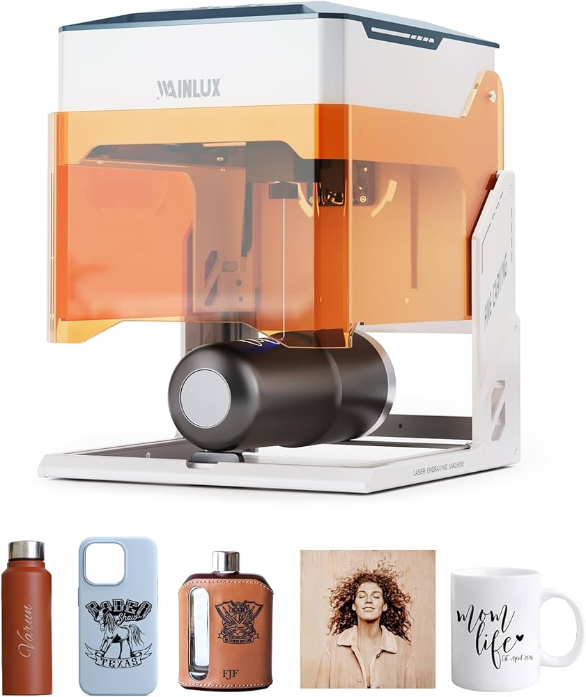 Amazon.co.jp: WAINLUX K10 3W レーザー刻印機、ミニレーザー彫刻機