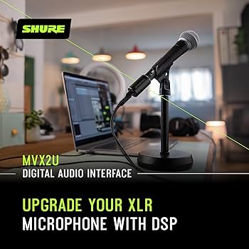 Amazon.com: Shure MVX2U XLR-to-USB Interface with Headphone Jack