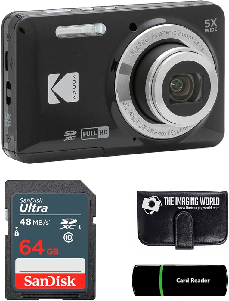 Amazon.com : Kodak PIXPRO FZ55 Black 16MP Digital Camera 5X