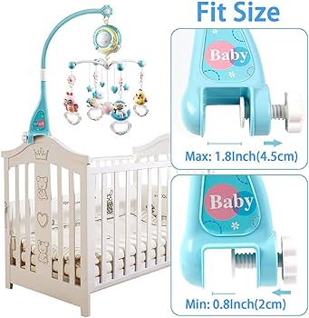 Amazon.co.jp: 赤ちゃん メリー 音楽オルゴール付き ベビーベッド玩具