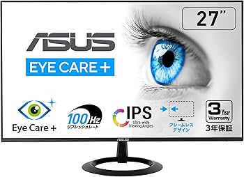 Amazon.co.jp: 【Amazon.co.jp限定】ASUS モニター Eye Care VZ27EHF