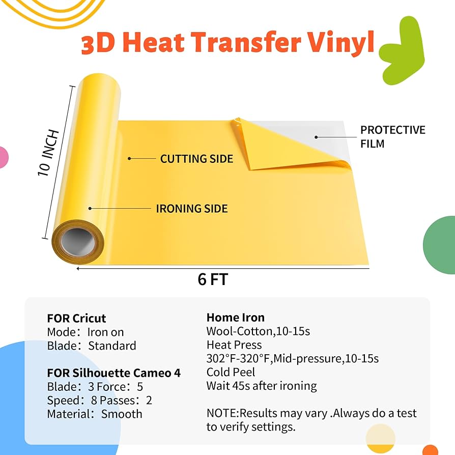 Amazon.co.jp: 3Dパフ 熱転写ラバーシート アイロンプリントシート