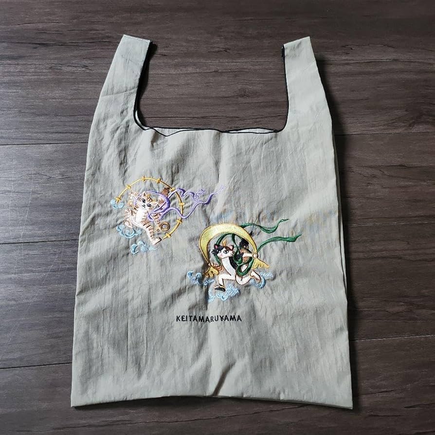 Amazon.co.jp: ケイタマルヤマ BALL & CH コラボエコバッグ 風神雷神