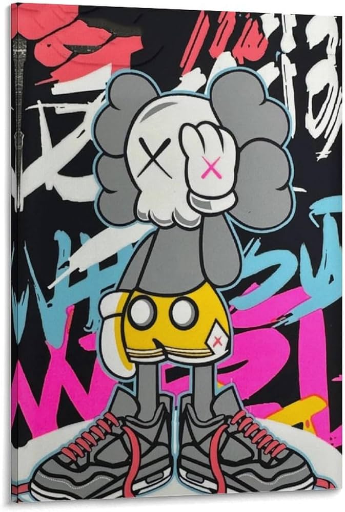 Amazon.co.jp: KAWS Sesame Street 絵画 インテリア カウズ セサミ