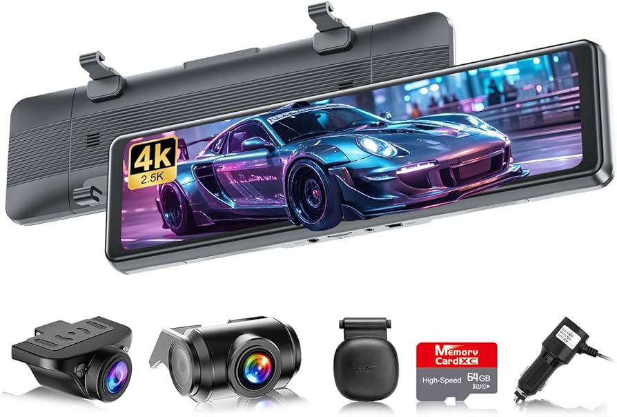 Amazon.co.jp: VANBAR ドライブレコーダー ミラー型 前後カメラ (11