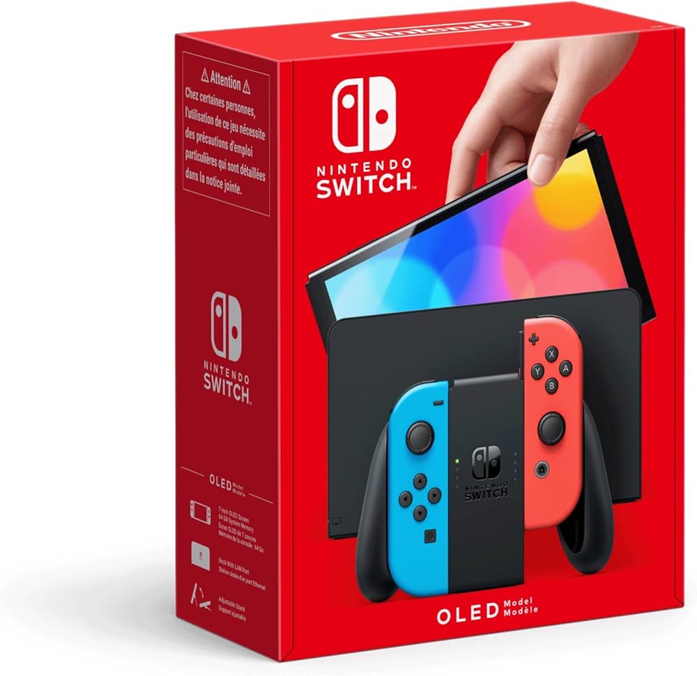 Nintendo Switch Console (OLED Model) - Blue/Red : Amazon.ca: Video