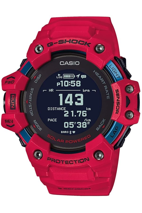 美品 G-SHOCK GBD-H1000 電波ソーラー活動量計 レッド 【公式通販】