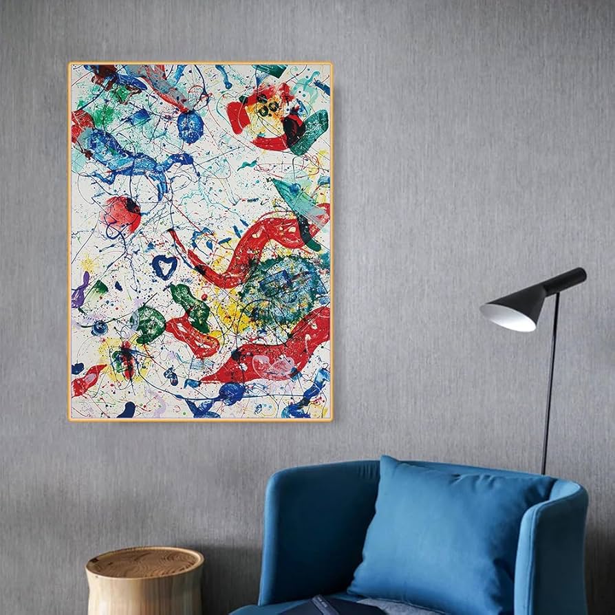 Amazon.co.jp: サム・フランシス ポスター 抽象絵画 キャンバス