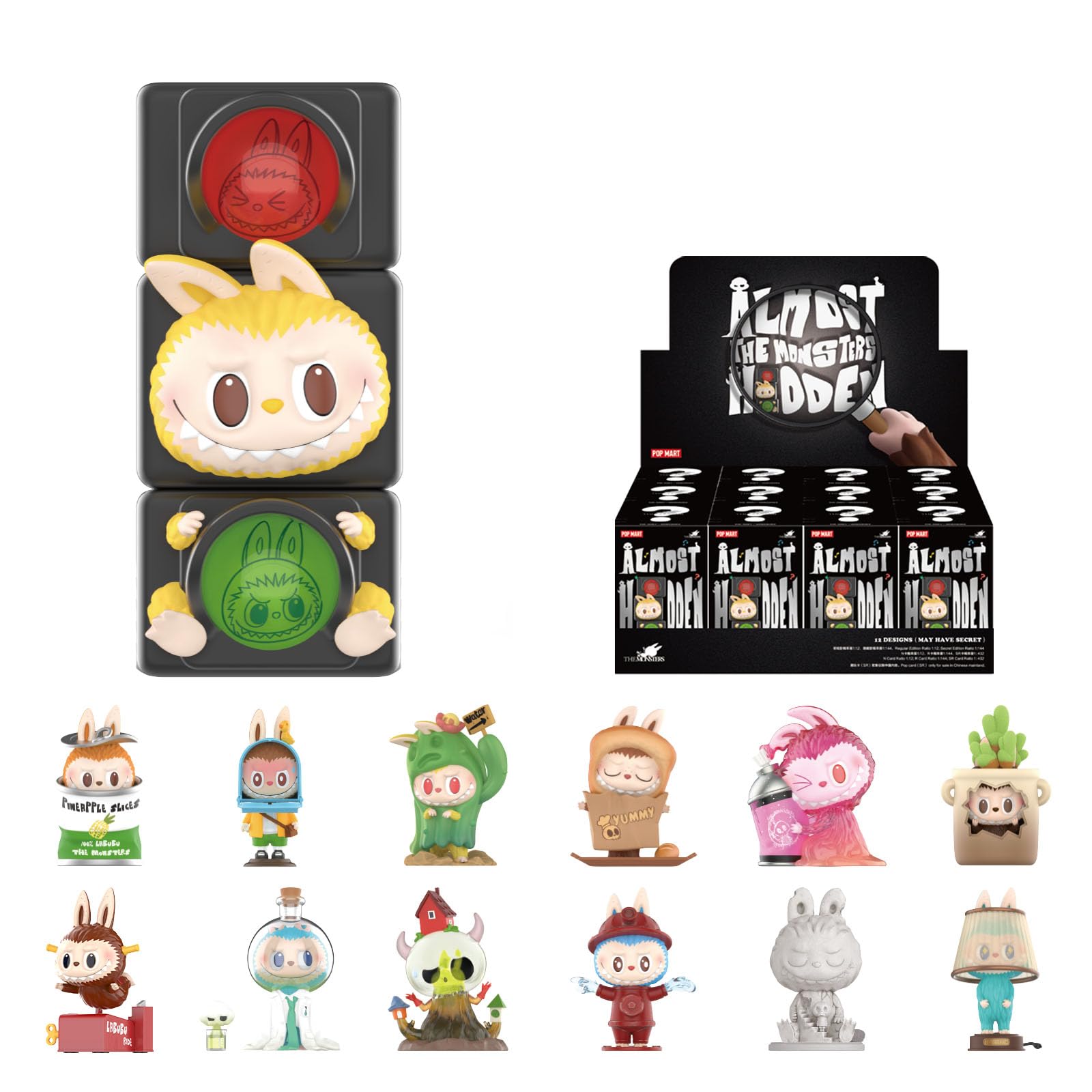 Amazon.com: POP MART The Monsters Almost Hidden Series Blind Box