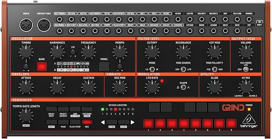 Amazon.com: Behringer Grind Semi-modular Hybrid Multi-engine