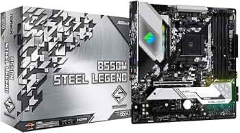 ASRock B550M Steel Legend Supports 3rd Gen AMD AM4 Ryzen™ / Future