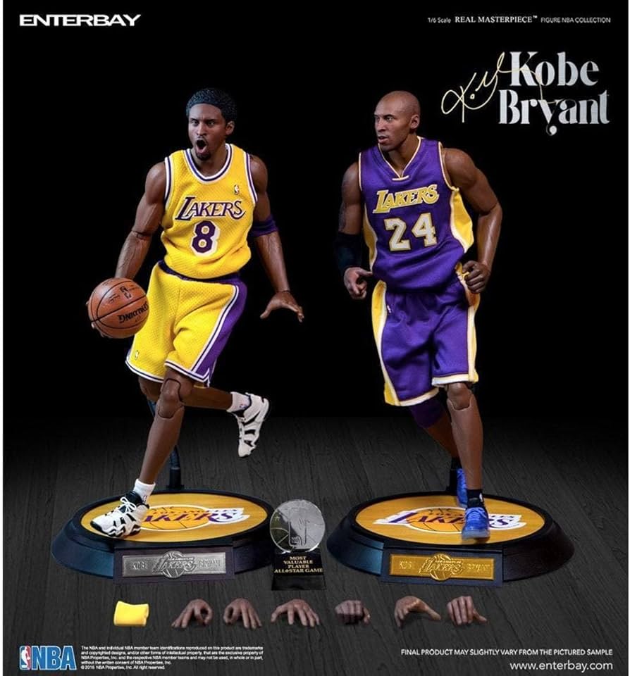 Amazon.com: Enterbay Kobe Bryant Real Masterpiece Action Figure (2