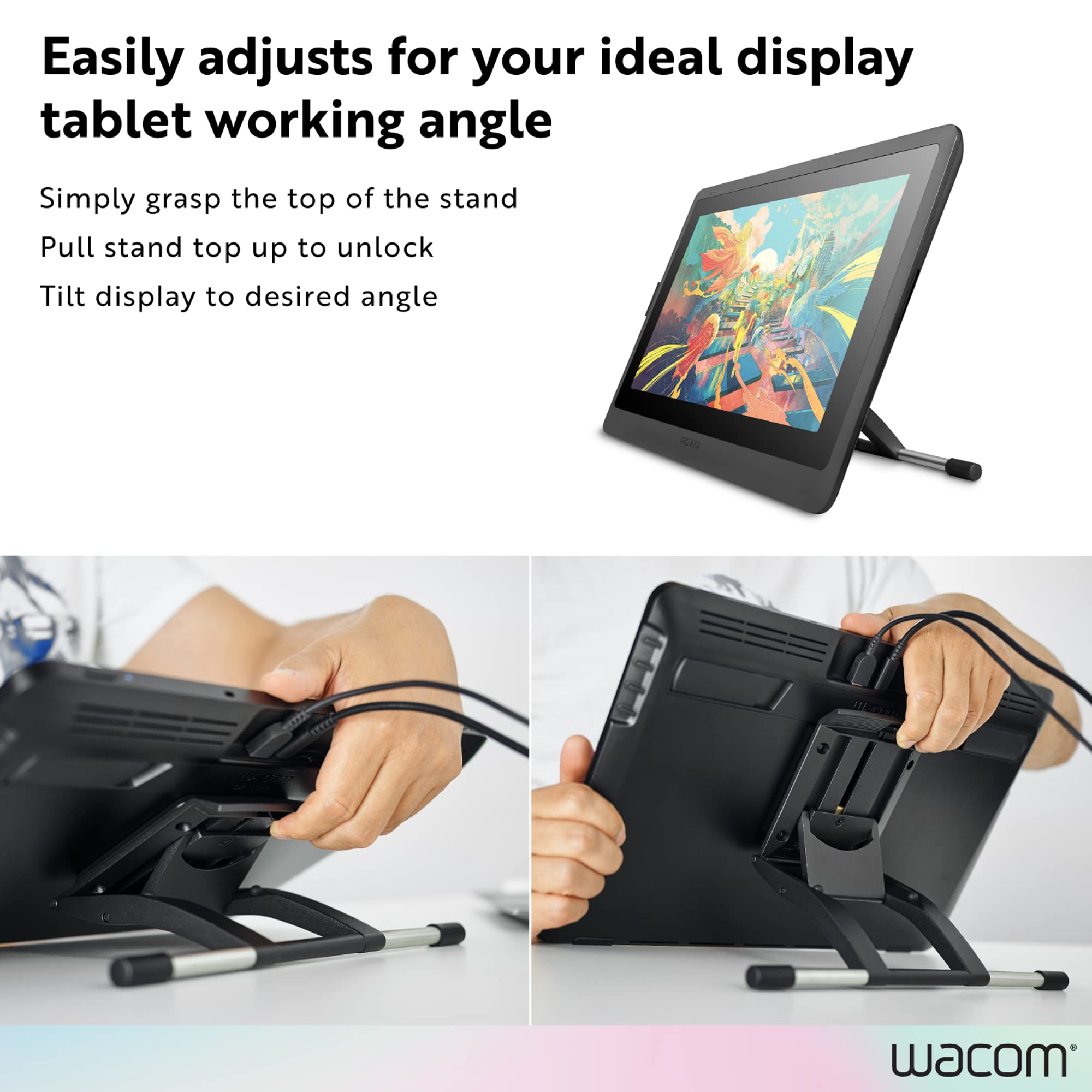 Amazon.co.jp: Wacom ACK620K flat panel desk mount 39.6 cm (15.6