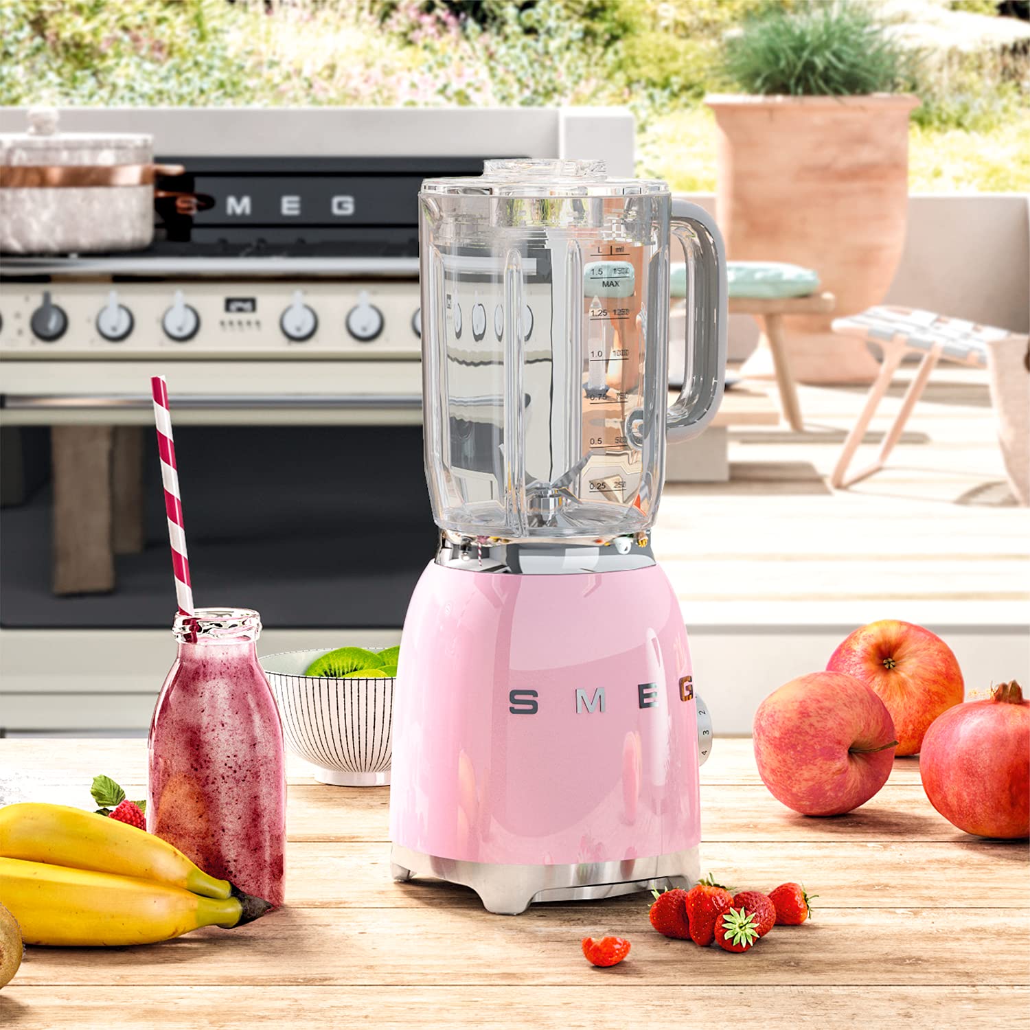 Amazon | 【日本正規品】SMEG スメッグ ブレンダー ミキサー (ピンク