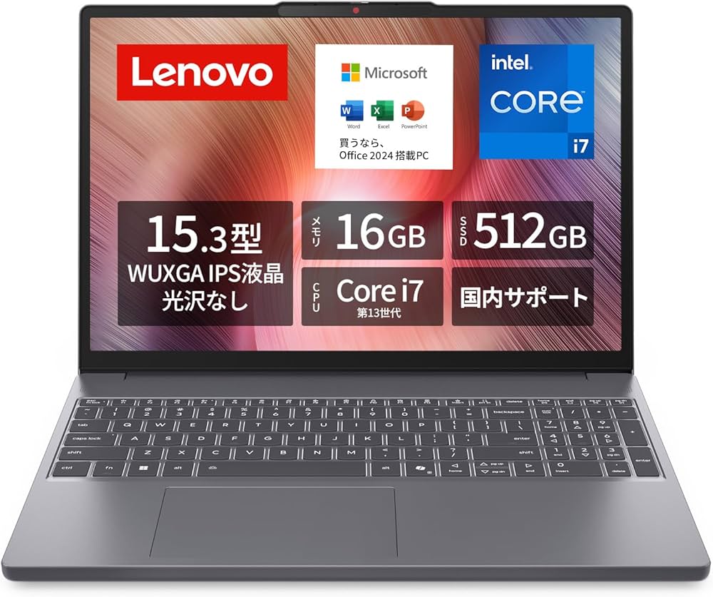 Amazon.co.jp: Lenovo Laptop PC, IdeaPad Slim 3, 15.3 inch, 13th
