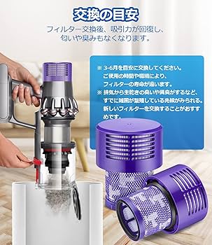 Amazon.co.jp: ダイソン 掃除機 V10 SV12 シリーズ用 フィルター