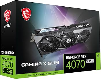 Amazon | MSI GeForce RTX 4070 SUPER 12G GAMING X SLIM/A PCIe4.0 2