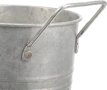 Amazon.co.jp: UKCOCO ブリキ バケツ 亜鉛メッキシート 花屋 フラワー