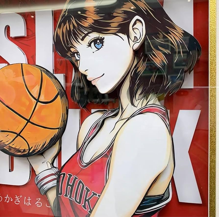 Amazon.co.jp: スラムダンク フォトスタンド 赤木晴子 絵画 3D仕様