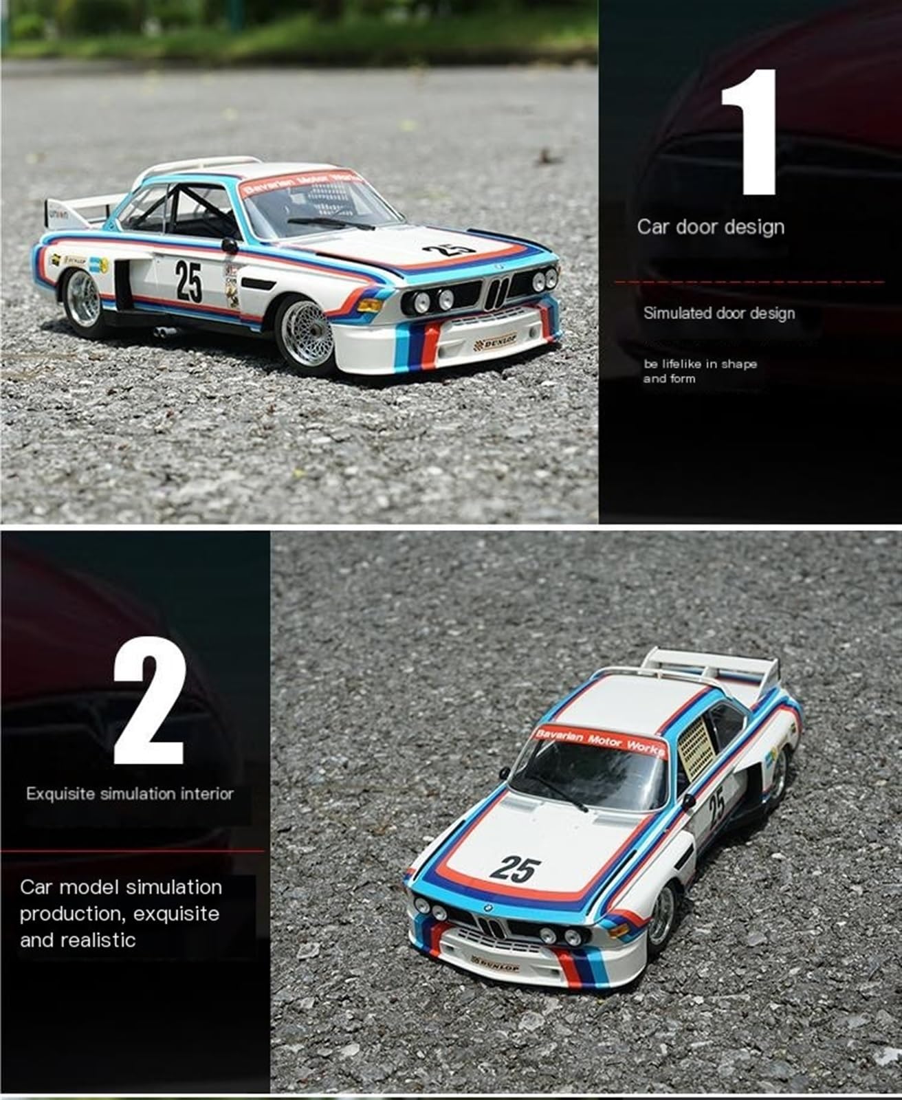 Amazon.co.jp: ミニカー スケールモデルカー 1/18 に適合 BMW 3.0 CSL