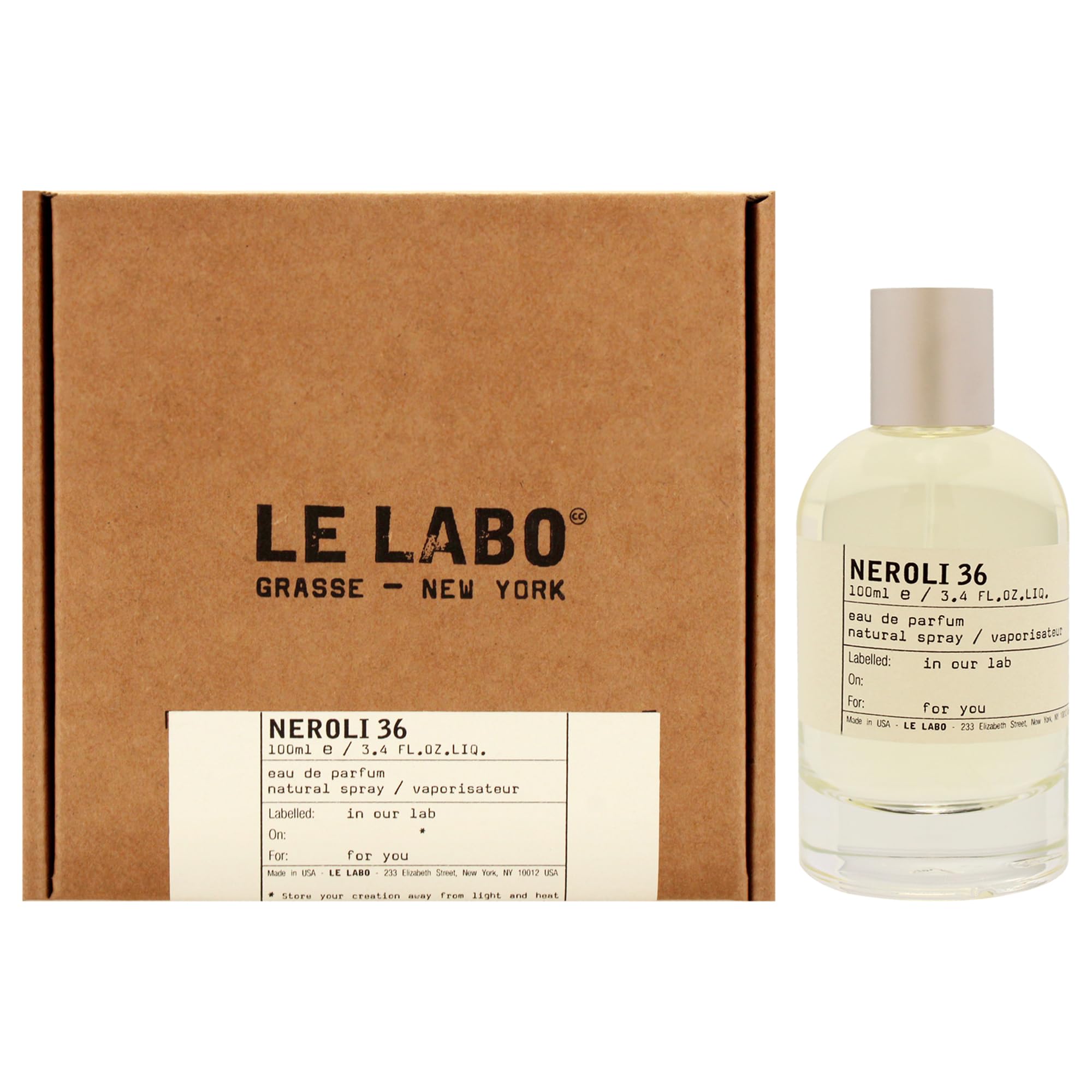 Amazon.com : Neroli 36 by Le Labo for Unisex - 3.4 oz EDP Spray