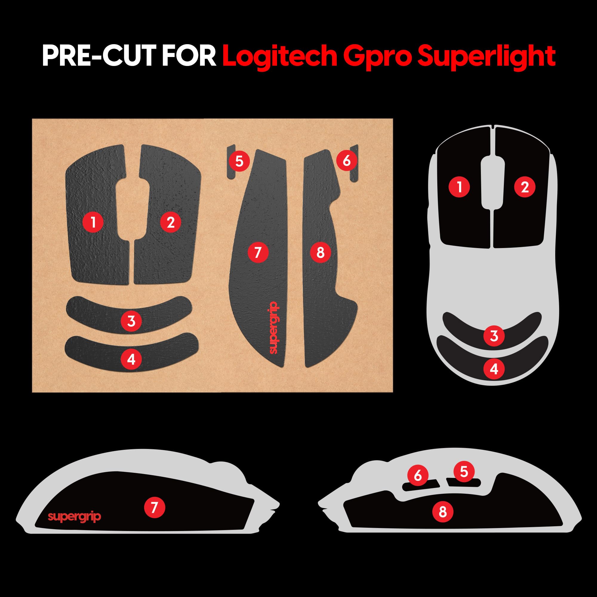Amazon.co.jp: Pulsar Gaming Gears Supergrip Logicool G Pro X