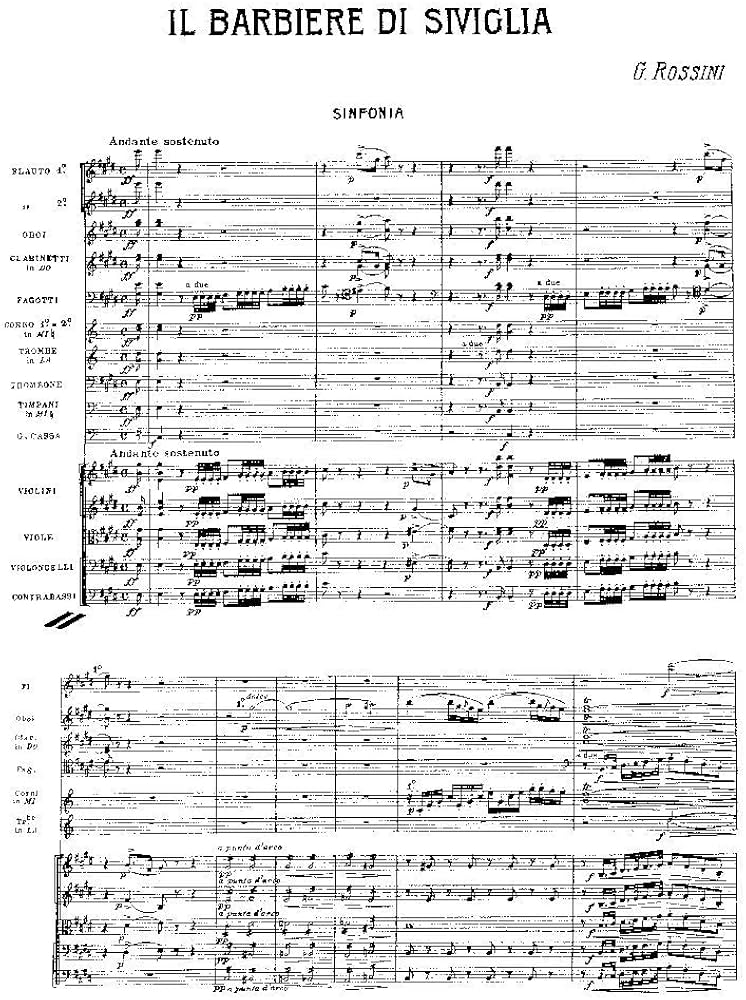 スコア ロッシーニ 「セビリアの理髪師」序曲 | 塚谷 晃弘, ロッシーニ