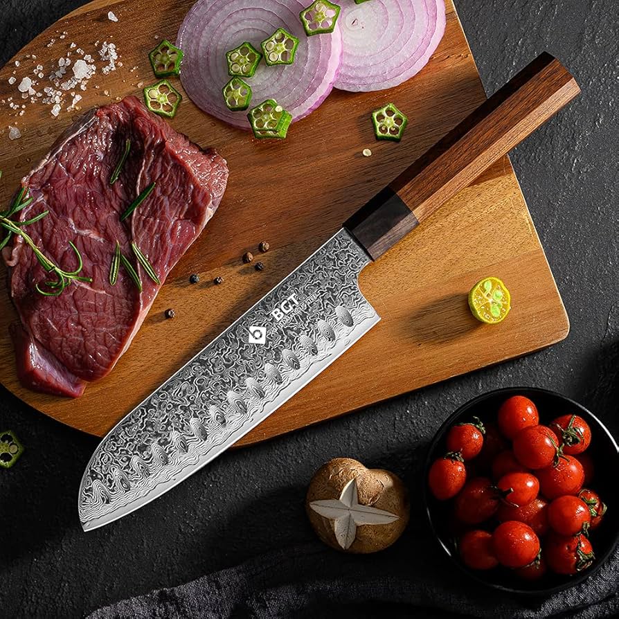 67層ダマスカスVG10 シェフナイフ 24cm 人工象牙＋黒檀柄 包丁