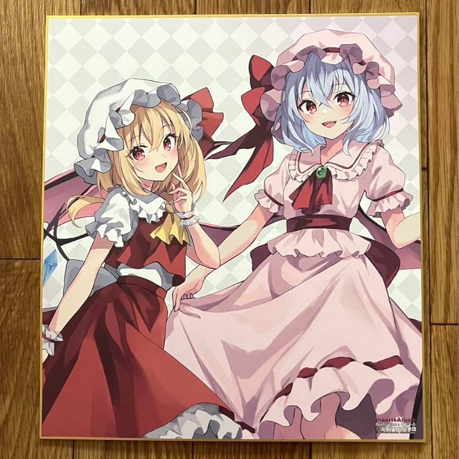 Amazon.co.jp: 東方 レミリア フラン レミフラ 色紙 限定 くれぷ