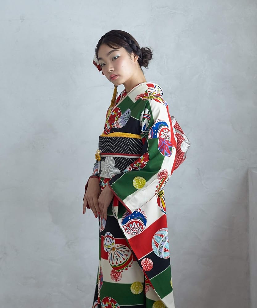 Amazon | ふりふ 【KIMONO姫掲載】振袖「まりぼんぼん」 成人式