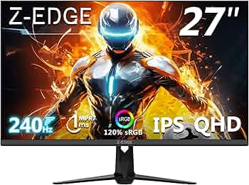 Amazon.co.jp: Z-Edge UG27QS 27インチ ゲーミングモニター 2K QHD