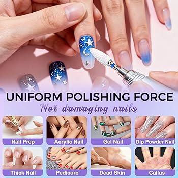 Amazon.com: Fantexy Ceramic Nail Drill Bits Set,3/32'' Shank