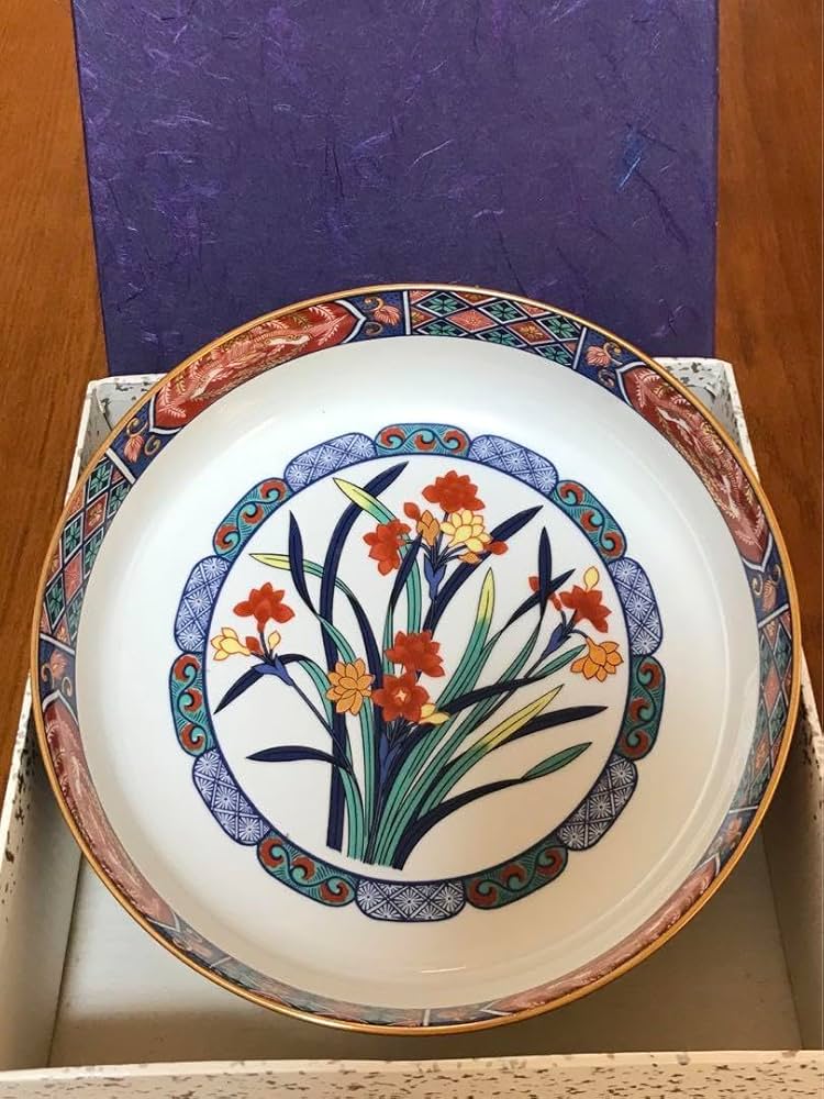 Amazon.co.jp: 佐賀県有田焼 幸山窯 錦水仙 盛鉢 : ホーム＆キッチン