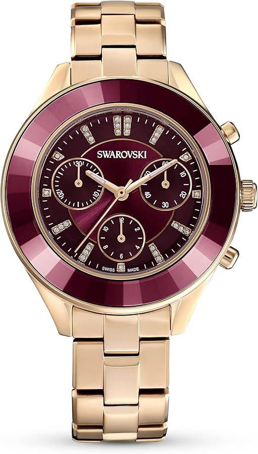 Amazon.co.jp: [スワロフスキー] Swarovski ローズゴールドウォッチ