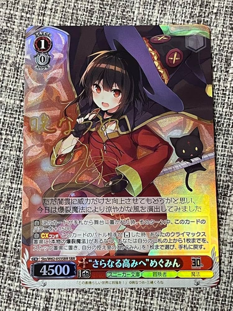 めぐみん サイン SP めぐみん サイン SP ヴァイス WS このすば