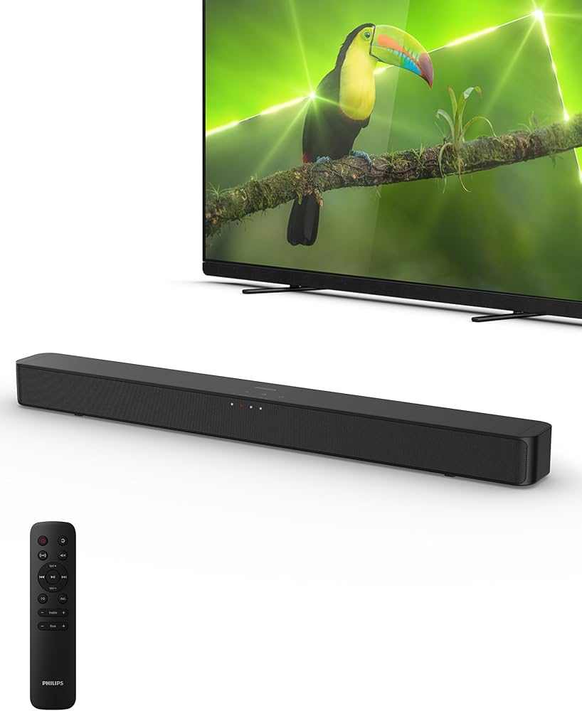Amazon.com: Philips B4000 Soundbar for TV, 2.0 Channel Sound, BT